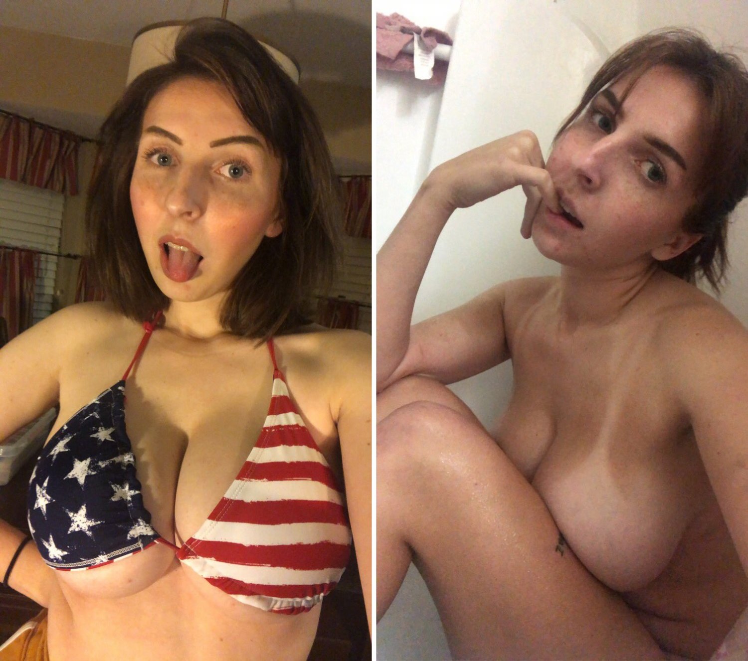 Big tittie webslut influencer Megan B. never shys away from showing the twins! πππ #dQ2oKeza